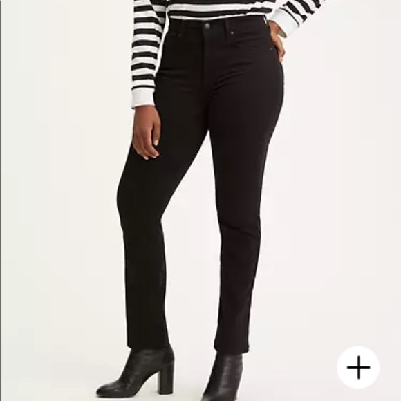 Levis High Rise Straight Leg Denim - Picture 4 of 5